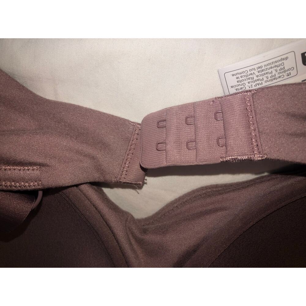 Lounge Bra Size 38DD Primark T-Shirt Padded Mocha Purple Wire Free New - Picture 3 of 6